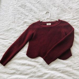 Aritzia Wilfred free cropped sweater
